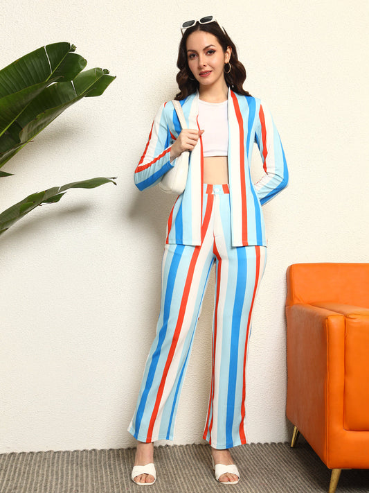 TANDUL Women Striking Striped Co-ord Set