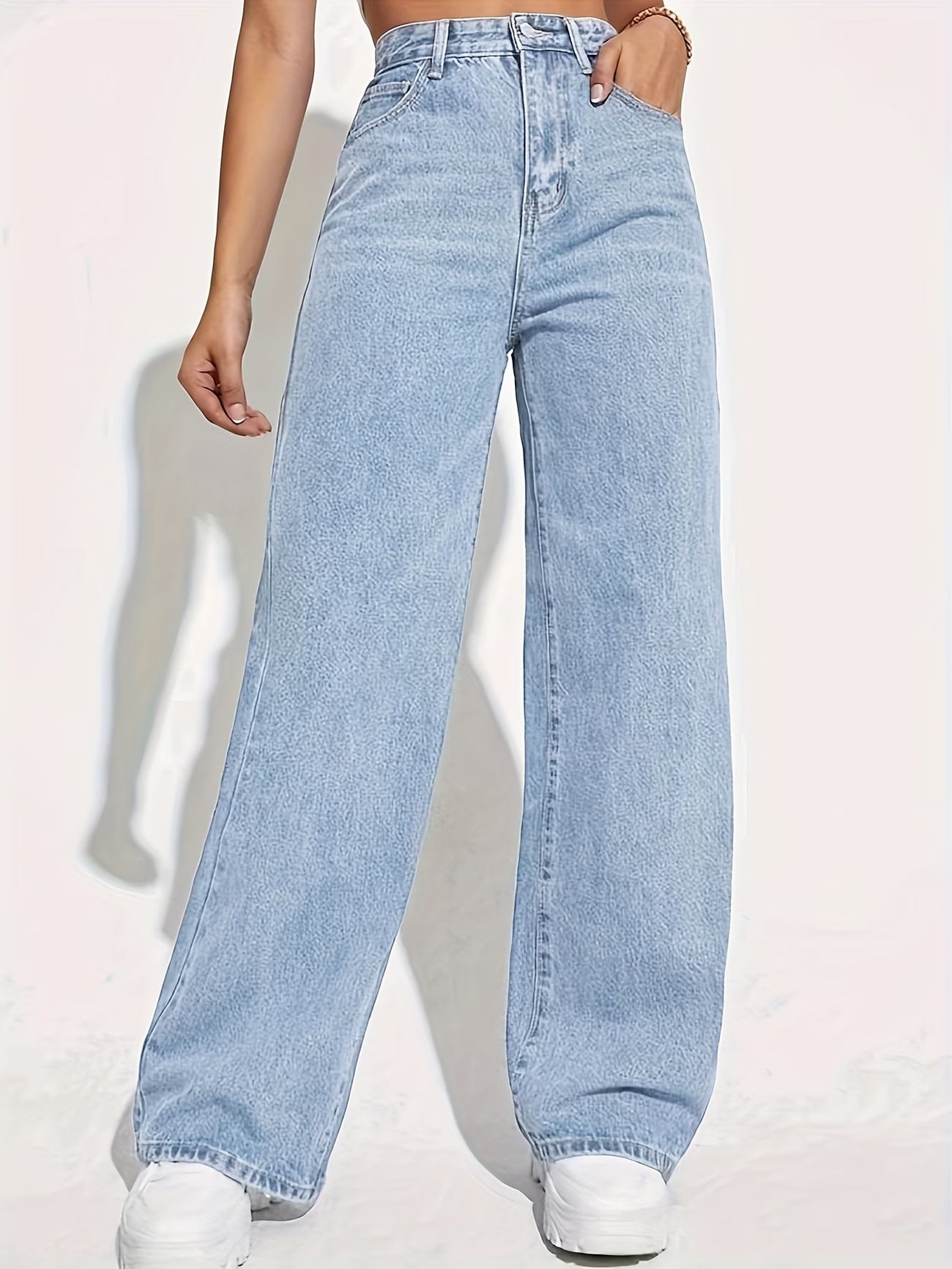 Ultra Stretch Washed Denim Jeans for Women