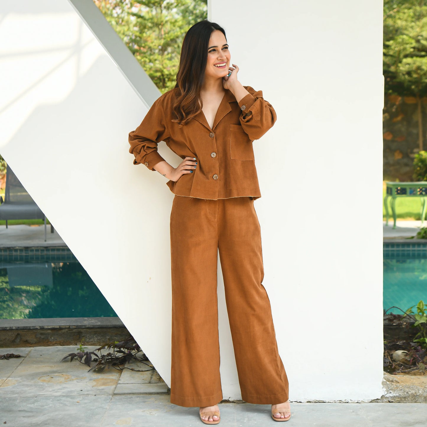 Soft Date Tangerine Co-Ord Set