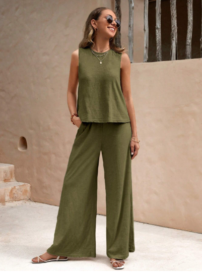 Soft Date Army Green Co-Ord Set