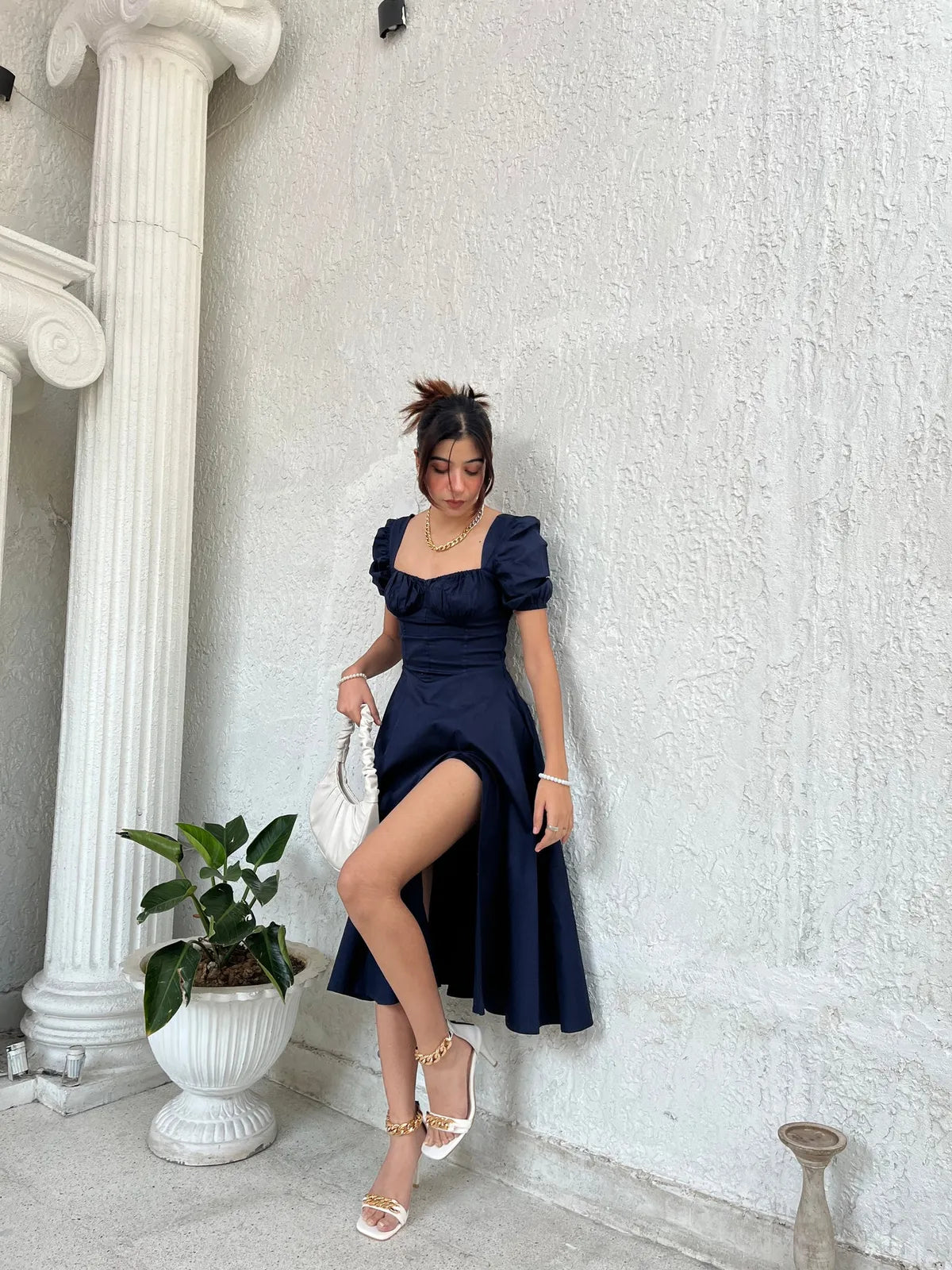 Navy Bustier Sundress..